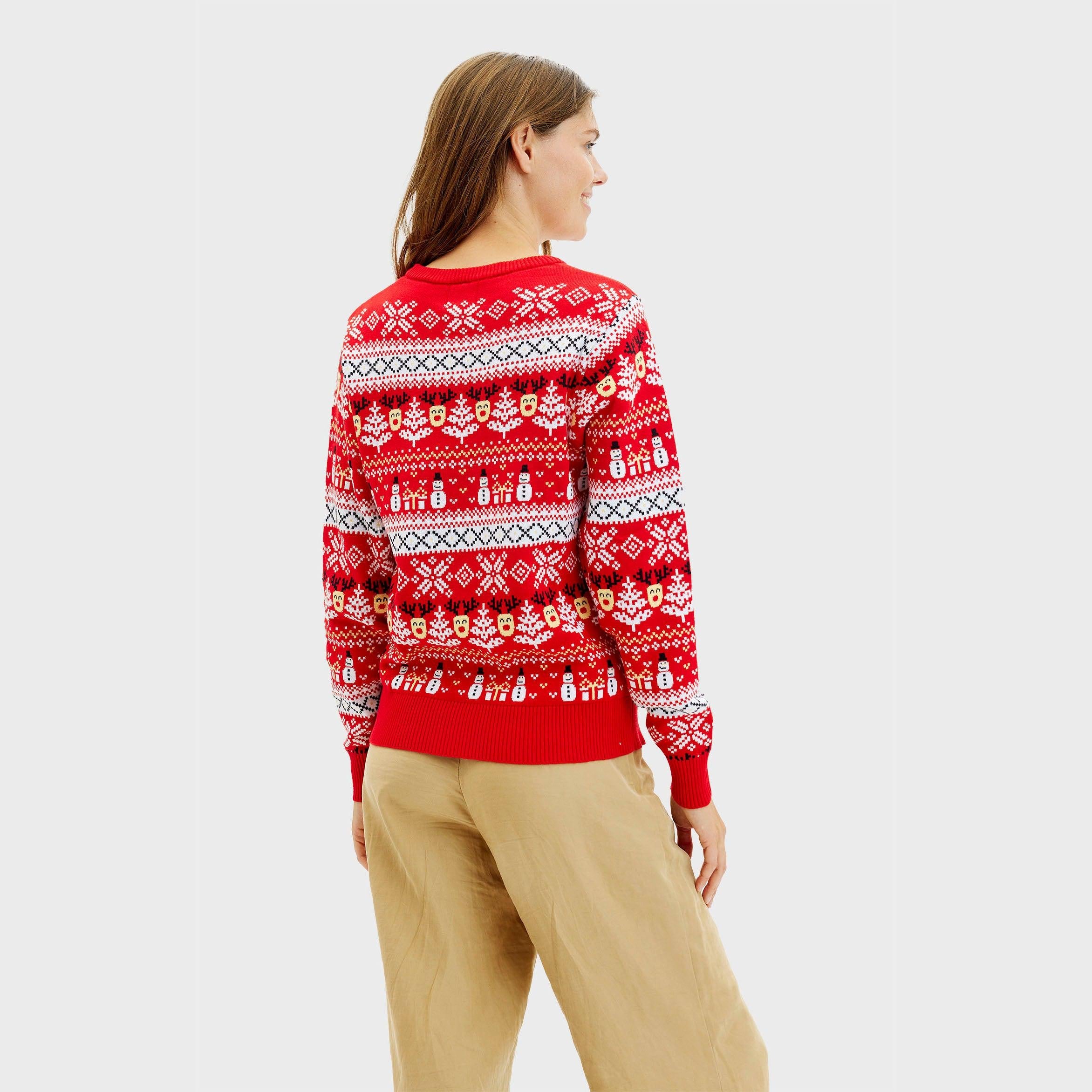 The Reinstyle Christmas Sweater Red β Women